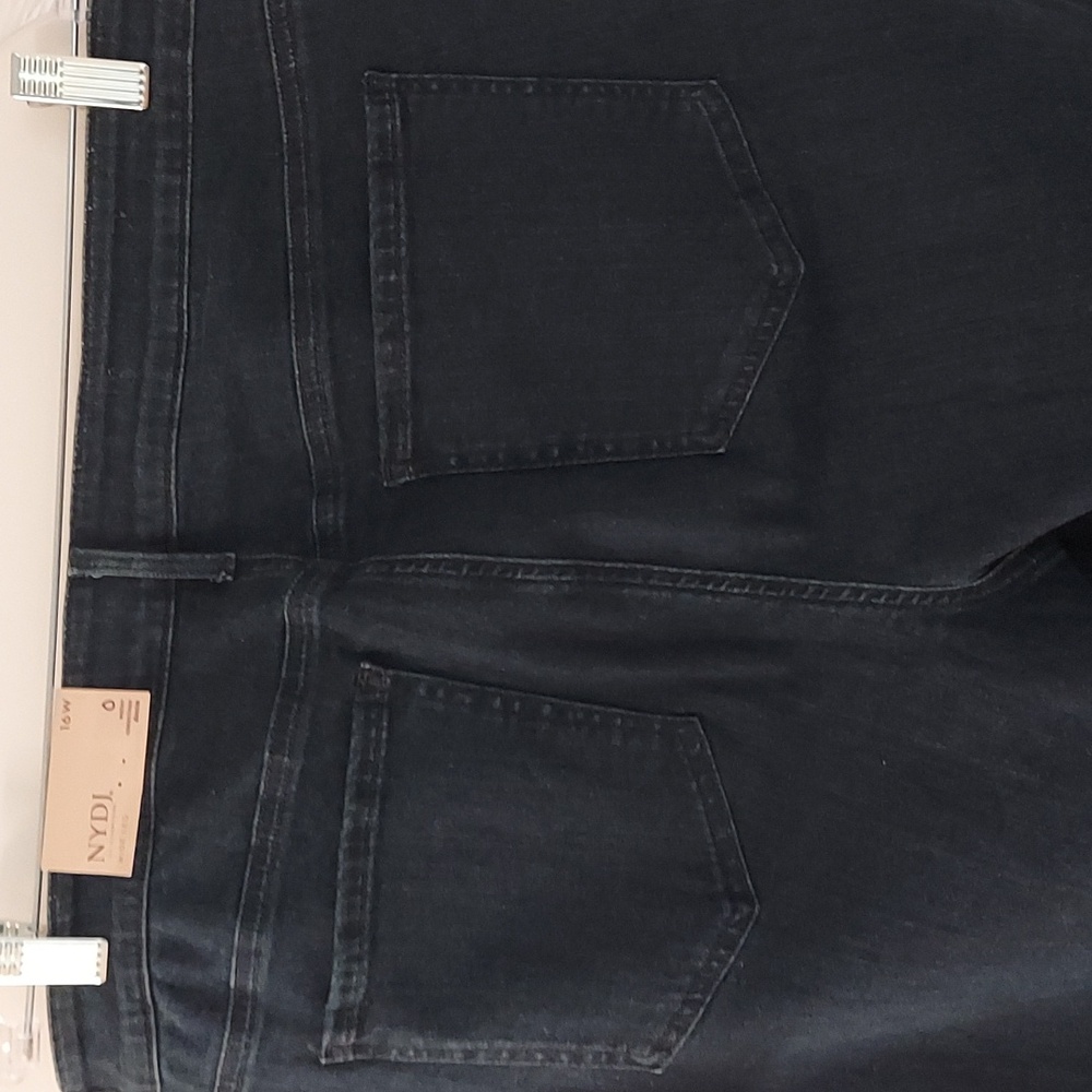 🚨SALE🚨 NYDJ Women's Dark Blue Teresa Wide Leg Jeans NWT - Picture 13 of 16